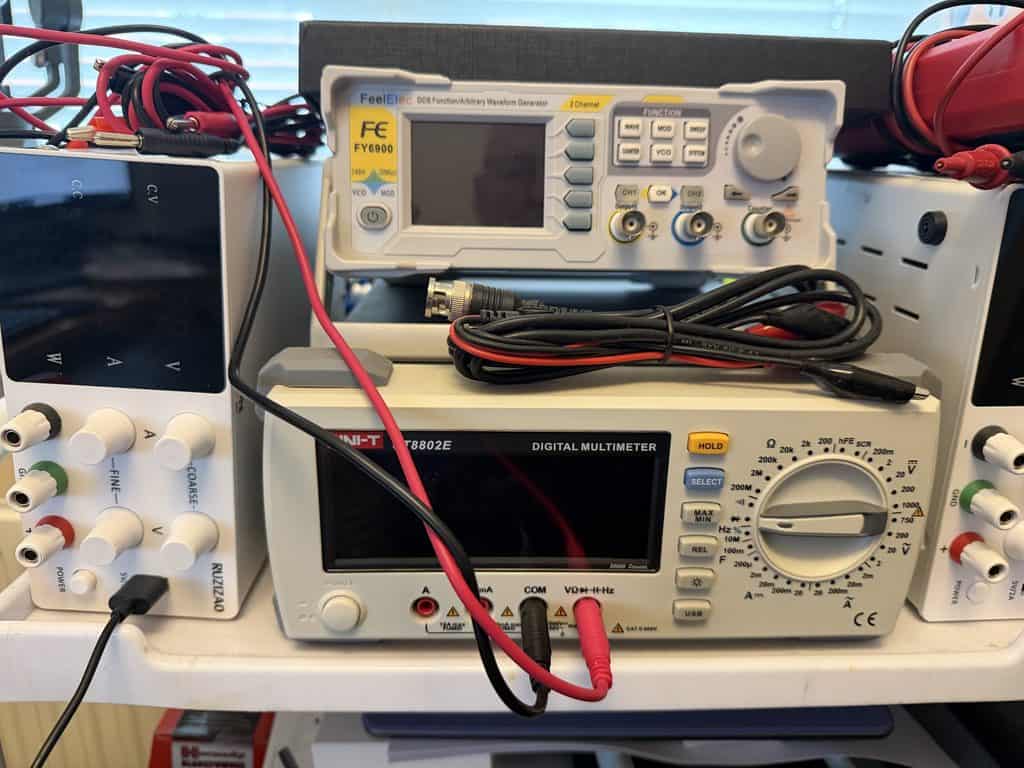 UNI-T UT8802E digital bench multimeter in the KeyControl Auto Locksmiths electronics workshop